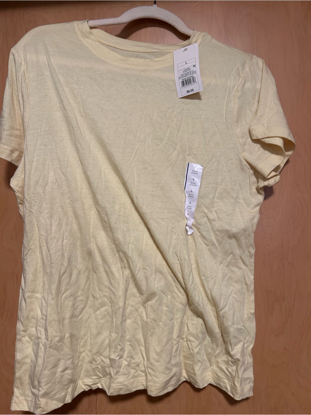 Soft Crewneck T‑Shirt in Pale Yellow l